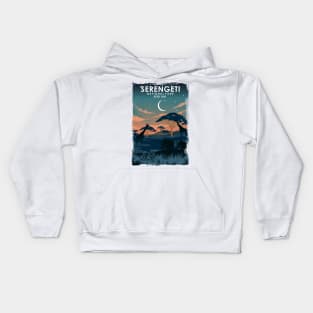 Serengeti Africa National Park Poster Kids Hoodie